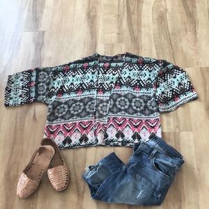 Gorgeous Nordstrom Aztec shrug